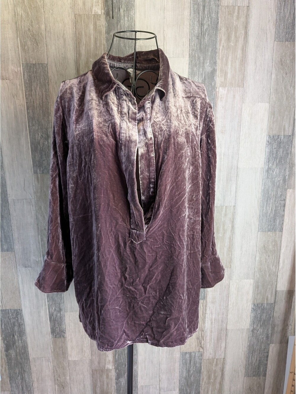 Sundance Silk Velvet tunic pre owned M